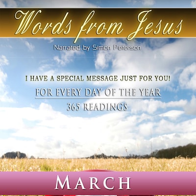Words from Jesus: March – omslag til lydbogen af Simon Peterson