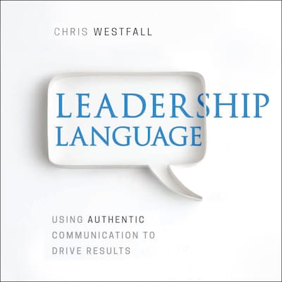 Leadership Language – omslag til lydbogen af Chris Westfall
