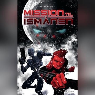Mission til ismånen – omslag til lydbogen af Lars Kramhøft