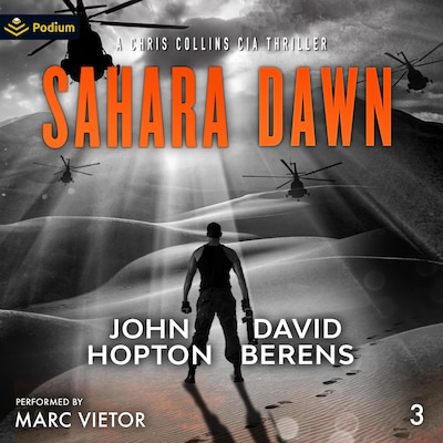 Sahara Dawn – omslag til lydbogen af David F. Berens, John Hopton