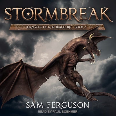 Stormbreak – omslag til lydbogen af Sam Ferguson