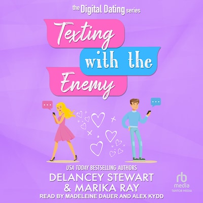 Texting With the Enemy – omslag til lydbogen af Delancey Stewart, Marika Ray