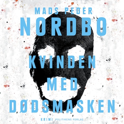 Kvinden med dødsmasken – omslag til lydbogen af Mads Peder Nordbo