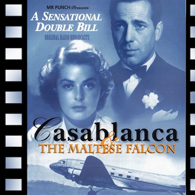 Casablanca & The Maltese Falcon – omslag til lydbogen af Mr Punch Audiobooks