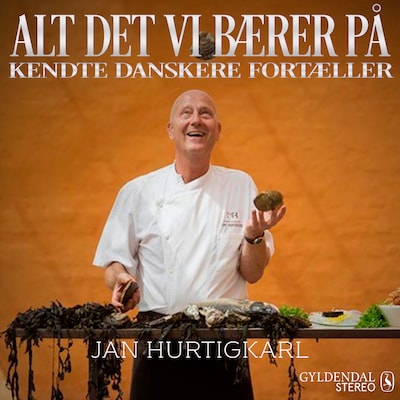 Alt det vi bærer på - Jan Hurtigkarl – omslag til lydbogen af Gyldendal Leksikon