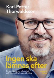 Ingen ska lämnas efter – omslag till ljudboken av Karl-Petter Thorwaldsson
