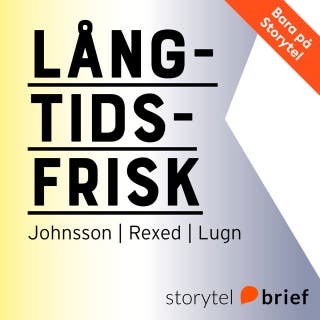 Långtidsfrisk – omslag till ljudboken av Johnsson,Lugn,Rexed