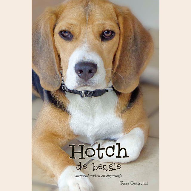 Hotch de Beagle: onverschrokken en eigenwijs – omslag van het luisterboek van Tessa Gottschal