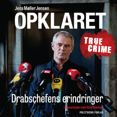 Opklaret – omslag til lydbogen af Stine Bolther, Jens Møller Jensen