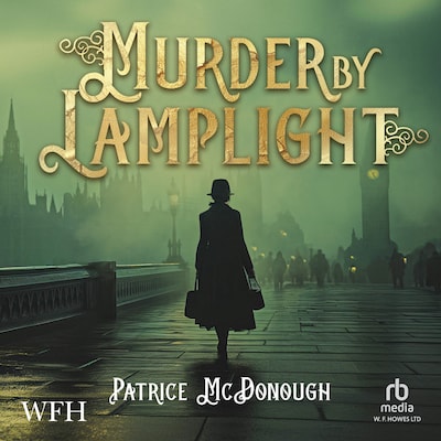 Murder by Lamplight – omslag til lydbogen af Patrice McDonough