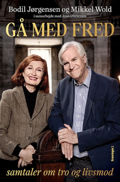 Gå med fred – omslag til lydbogen af Bodil Jørgensen, Mikkel Wold, Joan Øhrstrøm