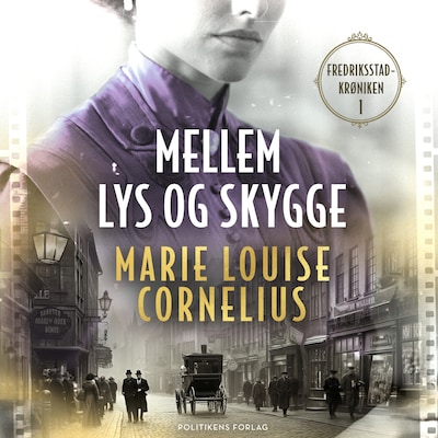 Mellem lys og skygge – omslag til lydbogen af Marie Louise Cornelius
