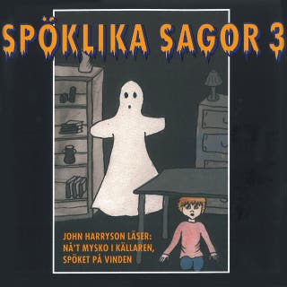 Spöklika sagor 3 – omslag till ljudboken av Karin Hofvander