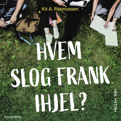 Mellem_rum. Hvem slog Frank ihjel? – omslag til lydbogen af Kit A. Rasmussen