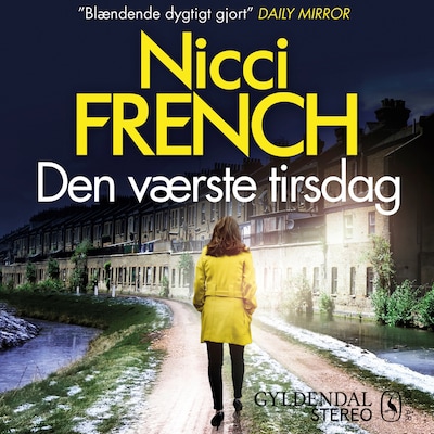 Den værste tirsdag – omslag til lydbogen af Nicci French