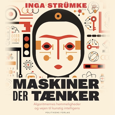 Maskiner der tænker – omslag til lydbogen af Inga Strümke