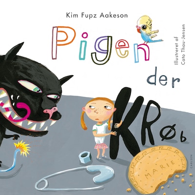 Pigen der krøb – omslag til lydbogen af Kim Fupz Aakeson