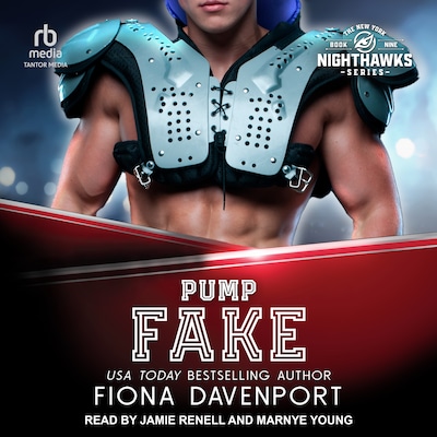 Pump Fake – omslag til lydbogen af Fiona Davenport