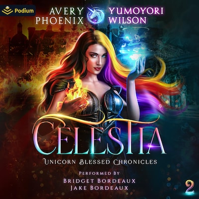 Celestia: Year Two – omslag til lydbogen af Avery Phoenix, Yumoyori Wilson