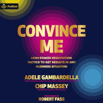 Convince Me – omslag til lydbogen af Adele Gambardella, Chip Massey