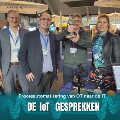 Procesautomatisering van OT naar de IT – omslag van het luisterboek van Robert Heerekop, Léon Huijsdens