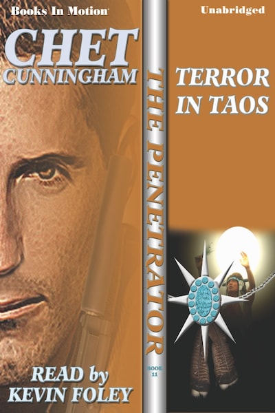 Terror In Taos – omslag til lydbogen af Chet Cunningham