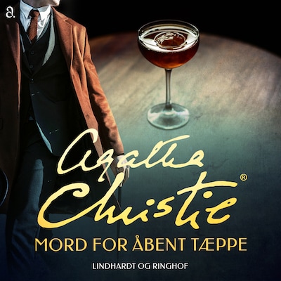Mord for åbent tæppe – omslag til lydbogen af Agatha Christie
