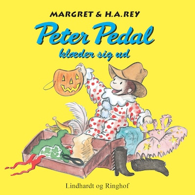 Peter Pedal klæder sig ud – omslag til lydbogen af H.A. Rey