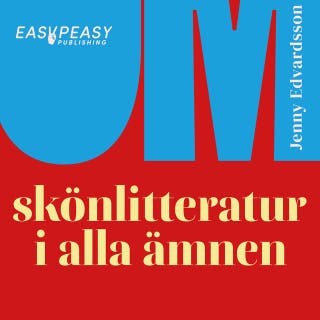 Om skönlitteratur i alla ämnen – omslag till ljudboken av Jenny Edvardsson