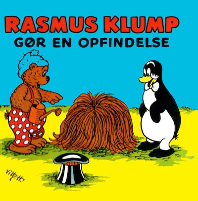 Rasmus Klump og opfindelsen – omslag til lydbogen af Carla Og Vilh. Hansen