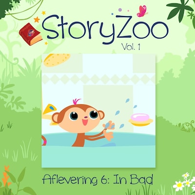 In bad – omslag van het luisterboek van StoryZoo