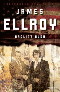 Oroligt blod (Underworld USA, del 3) – omslag till ljudboken av James Ellroy