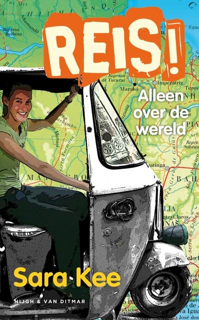 Reis!: alleen over de wereld – omslag van het luisterboek van Sara Kee