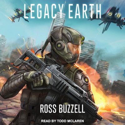 Legacy Earth – omslag til lydbogen af Ross Buzzell