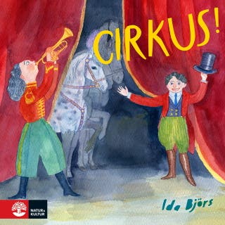 Cirkus! – omslag till ljudboken av Ida Björs