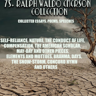 75+ Ralph Waldo Emerson Collection. Collected Essays, Poems, Speeches – omslag til lydbogen af Ralph Waldo Emerson