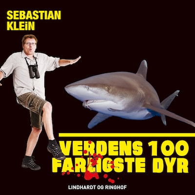 Verdens 100 farligste dyr, Hvidtippet oceanhaj – omslag til lydbogen af Sebastian Klein