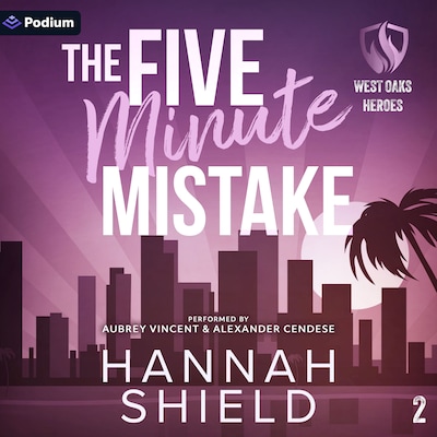 The Five Minute Mistake – omslag til lydbogen af Hannah Shield