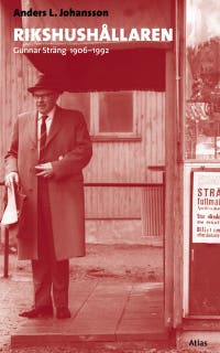 Rikshushållaren : Gunnar Sträng 1906-1992 – omslag till ljudboken av Anders L Johansson
