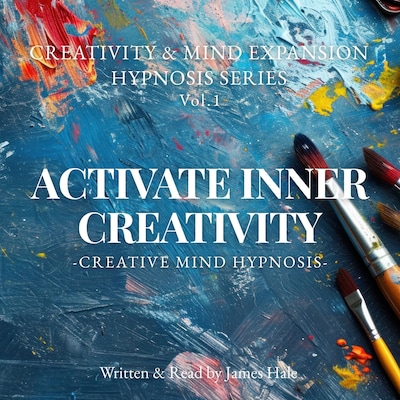 Activate Inner Creativity – Creative Mind Hypnosis – omslag til lydbogen af James Hale