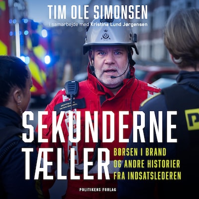 Sekunderne tæller – omslag til lydbogen af Kristina Lund Jørgensen, Tim Ole Simonsen