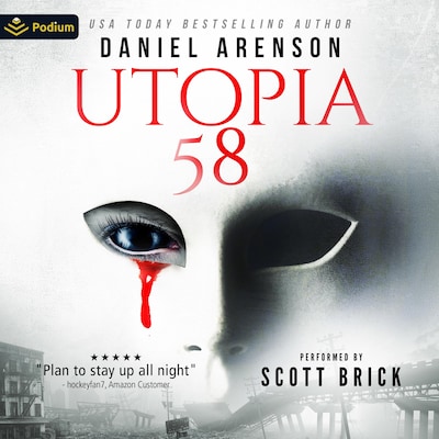 Utopia 58 – omslag til lydbogen af Daniel Arenson