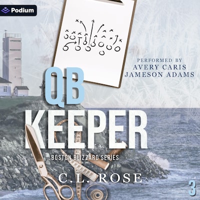 QB Keeper – omslag til lydbogen af C.L. Rose