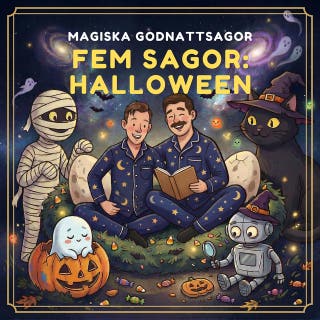 Fem sagor: Halloween – omslag till ljudboken av Magiska Godnattsagor