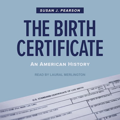 The Birth Certificate – omslag til lydbogen af Susan J. Pearson