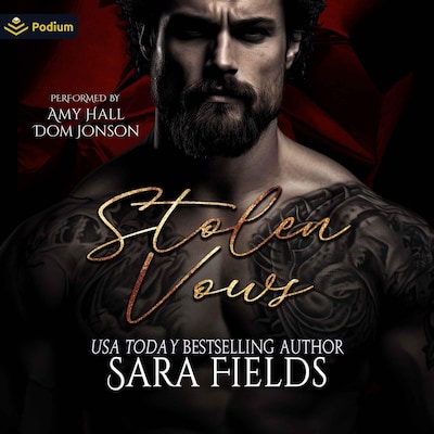 Stolen Vows – omslag til lydbogen af Sara Fields