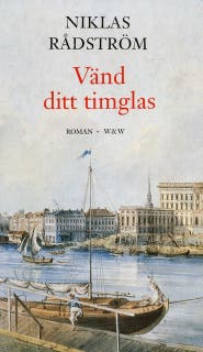 Vänd ditt timglas – omslag till ljudboken av Niklas Rådström