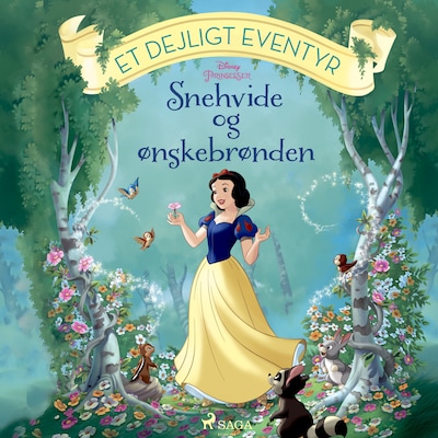 Snehvide og ønskebrønden – omslag til lydbogen af Disney