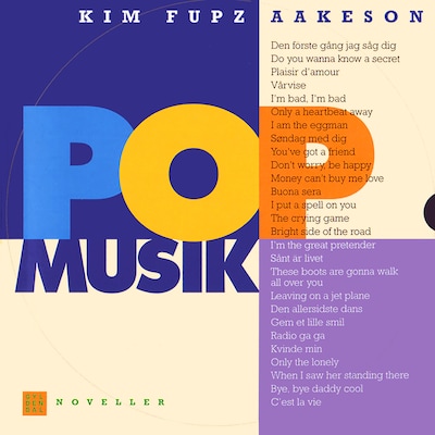 Popmusik – omslag til lydbogen af Kim Fupz Aakeson