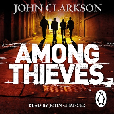 Among Thieves – omslag til lydbogen af John Clarkson